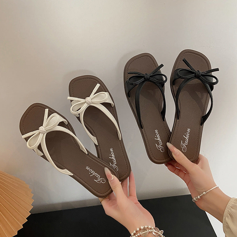 Sarah Express Women's Bow-Tie Beach Slides