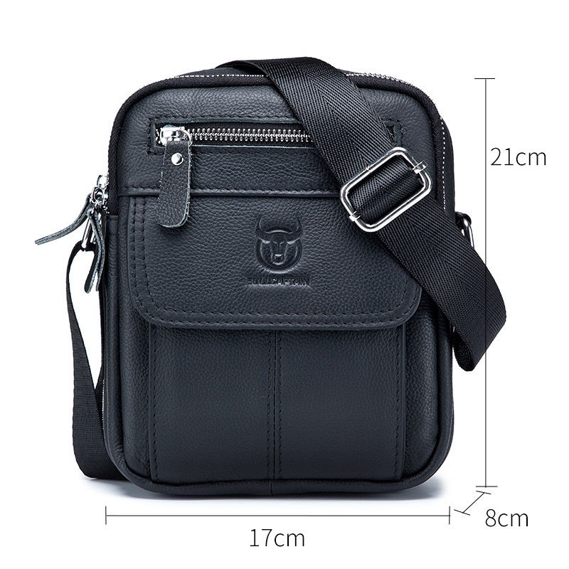 Sarah Express Retro Leather Men's Crossbody Shoulder Bag