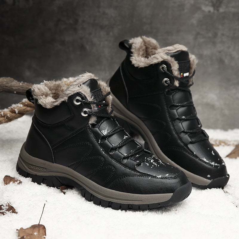 Sarah Express Men's Warm Plush Lined Winter Boots