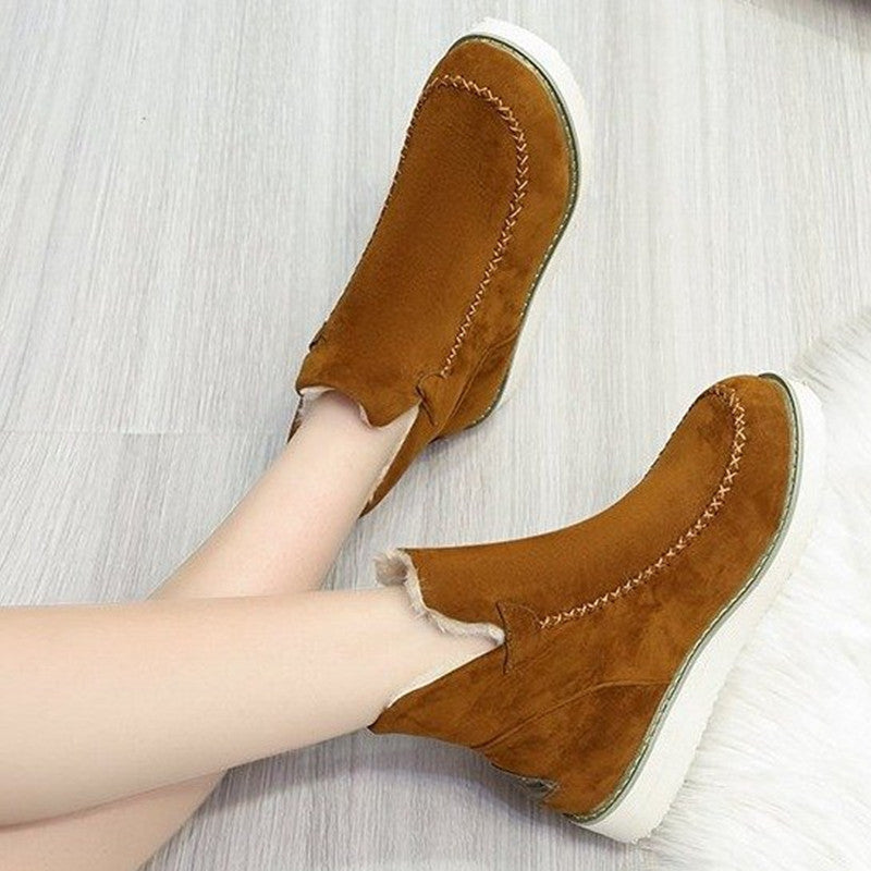 Sarah Express Plush Lined Casual Winter Snow Boots