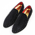 Sarah Express Studded Pointed Toe Men Loafers Black