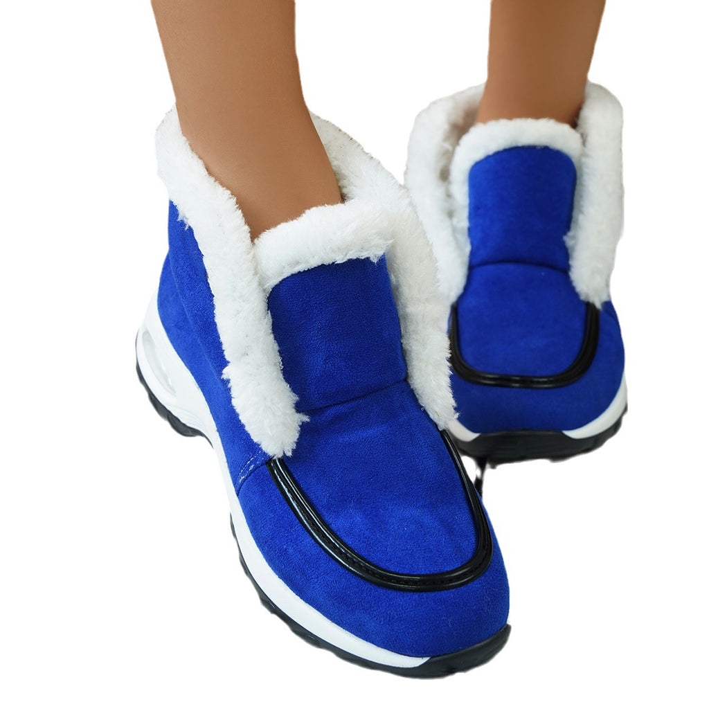 Sarah Express Faux Fur Lined Platform Ankle Boots