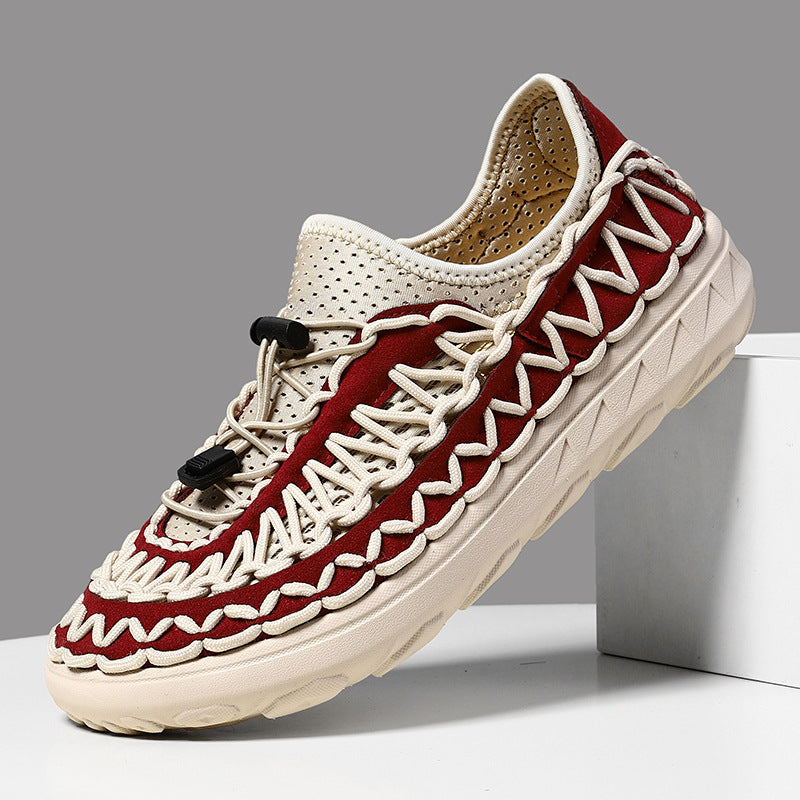 Sarah Express Men's Breathable Mesh Slip-On Sneakers