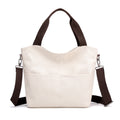 Sarah Express Canvas Square Travel Tote Bag White