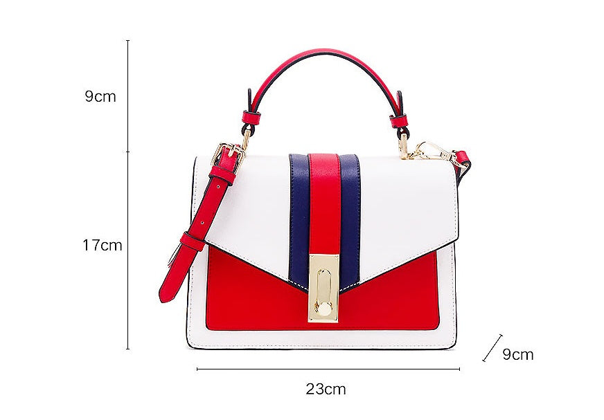 Sarah Express Color Block Structured Small Handbag