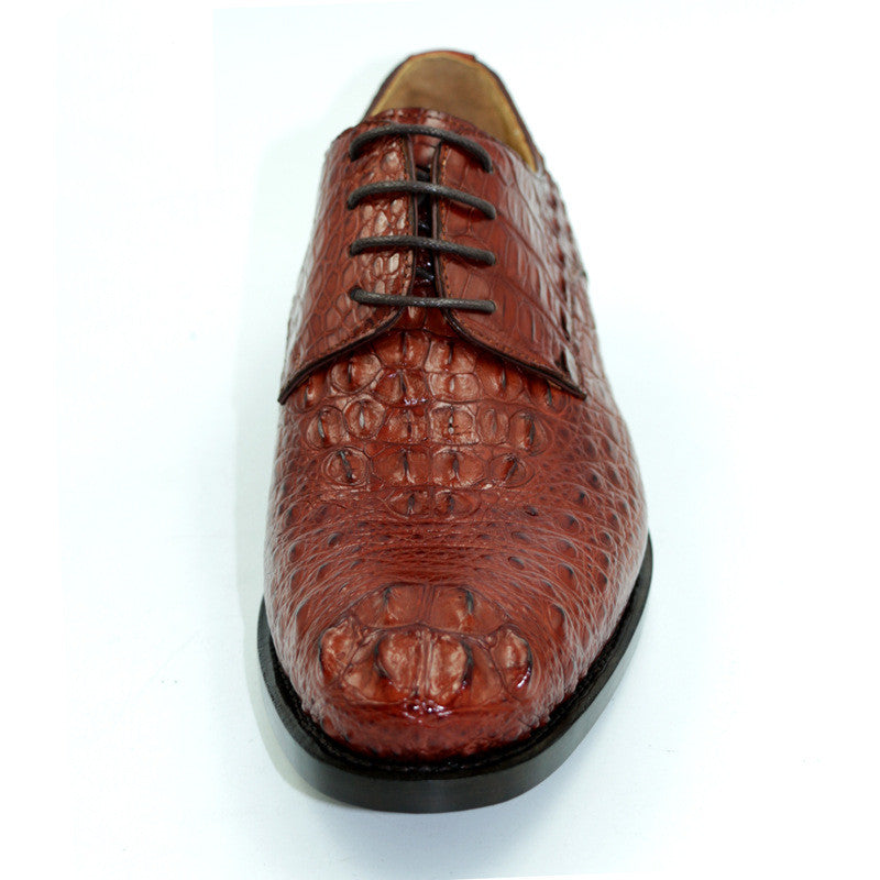 Sarah Express Men's Crocodile Pattern Leather Dress Shoes