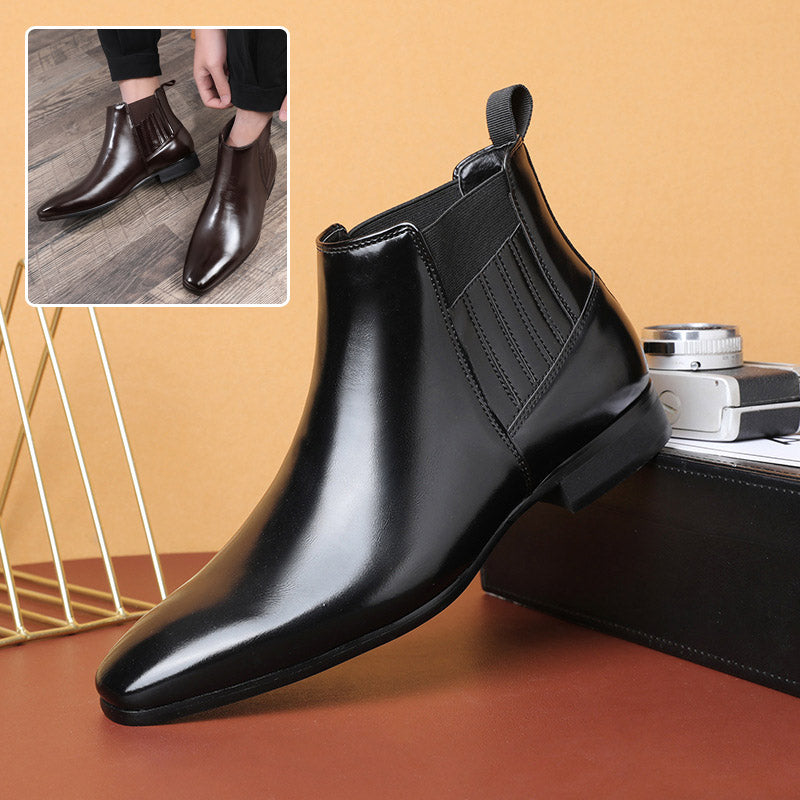 Sarah Express Men's Pointed Toe Chelsea Boots