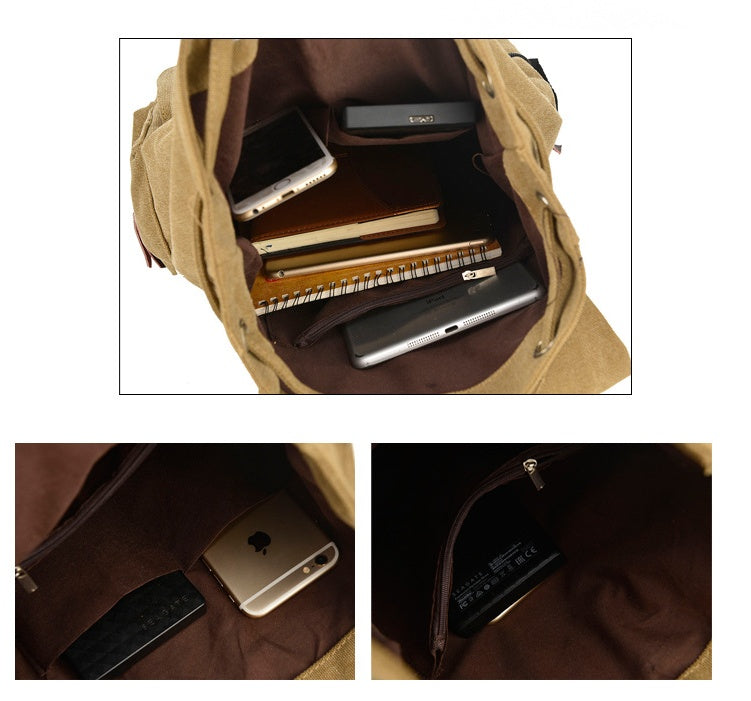 Sarah Express Canvas Backpack with Buckle Detail