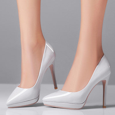 Sarah Express Pointed Toe Stiletto Platform Heels