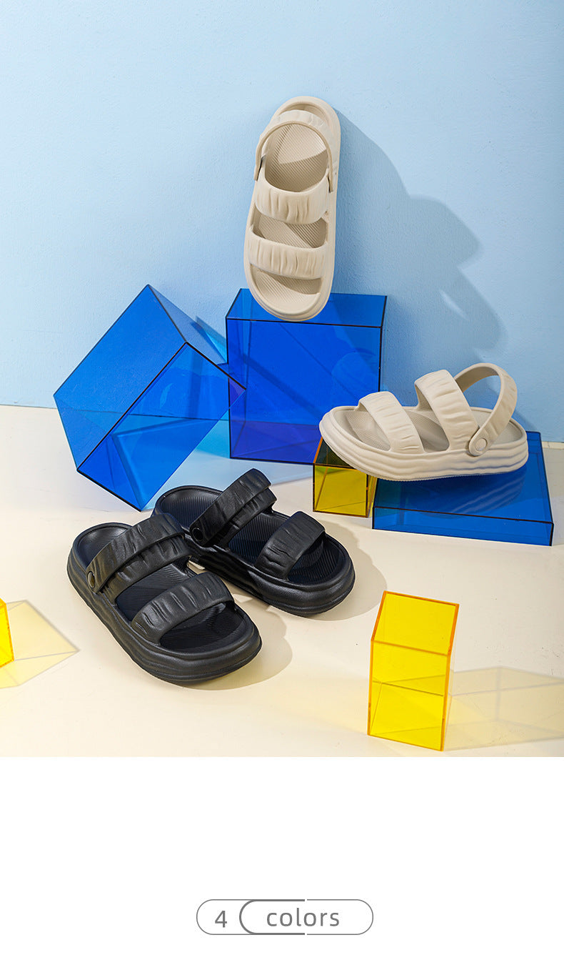 Sarah Express Retro Hollow-Out EVA Slip-On Sandals