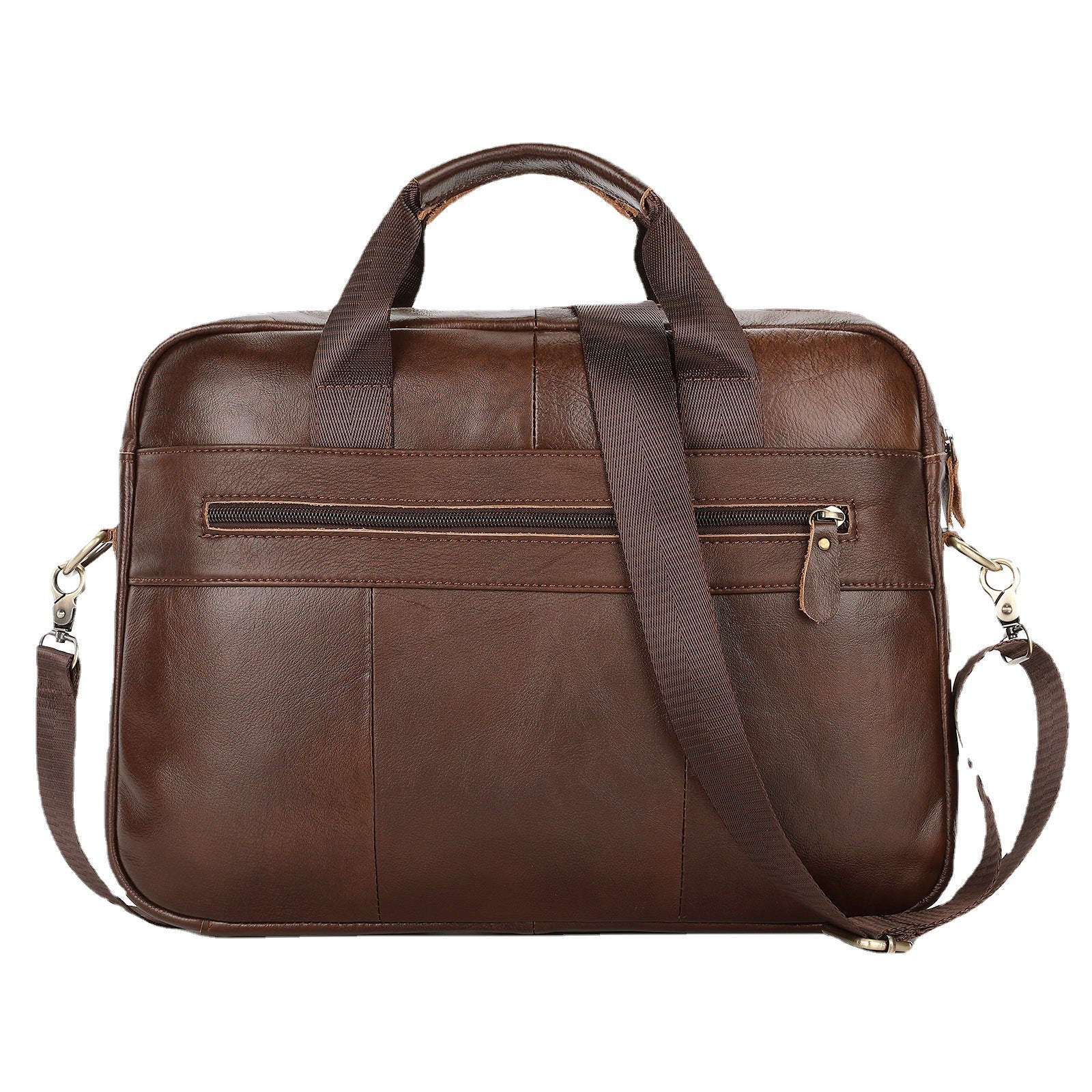 Sarah Express Structured Leather Crossbody Travel Briefcase