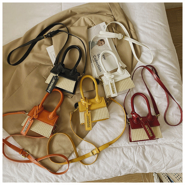 Sarah Express Woven Structured Mini Crossbody Bag