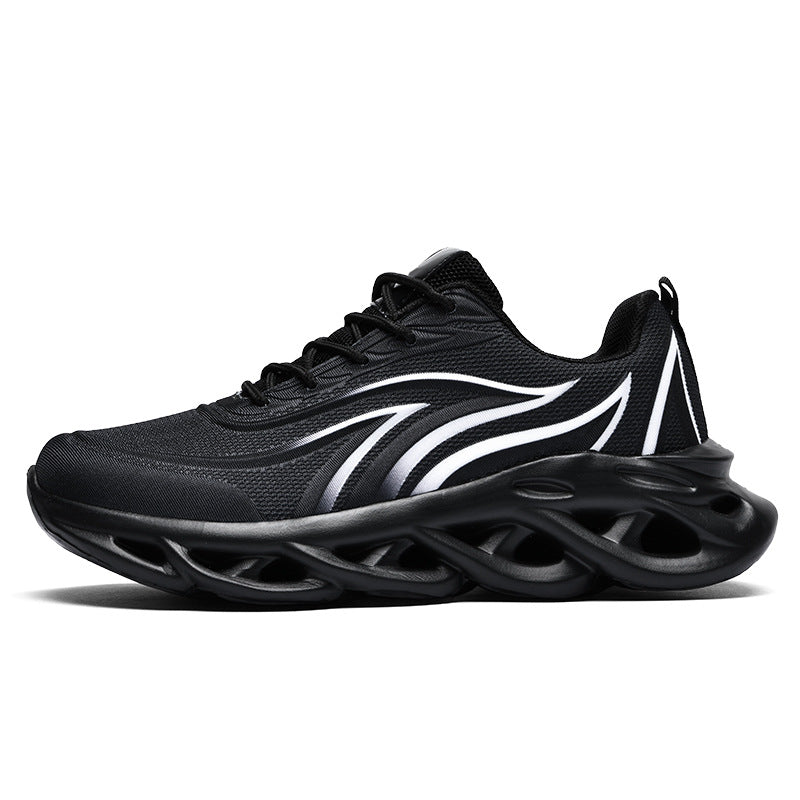 Sarah Express Men's Breathable Mesh Wing Pattern Sneakers