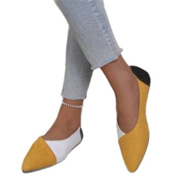 Sarah Express Pointed Toe Slip-On Breathable Fabric Flats