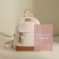 Sarah Express Urban Simplicity Oxford Cloth Commuter Backpack Apricot With Brown