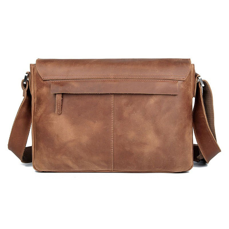 Sarah Express Vintage Leather Men's Crossbody Messenger Bag