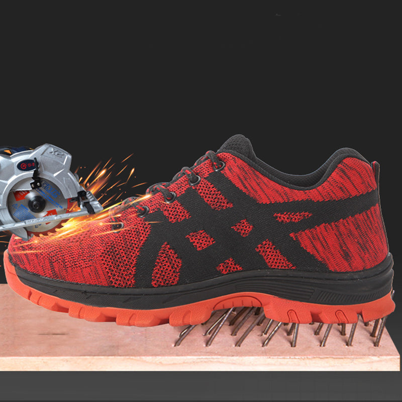 Sarah Express Steel Toe Breathable Mesh Work Sneakers
