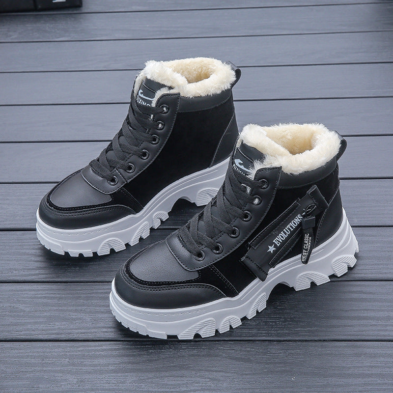 Sarah Express Winter Platform Lace-Up Ankle Boots
