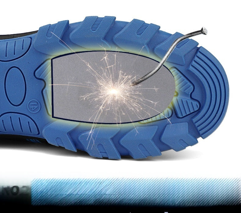 Sarah Express Breathable Flyknit Protective Men's Work Shoes