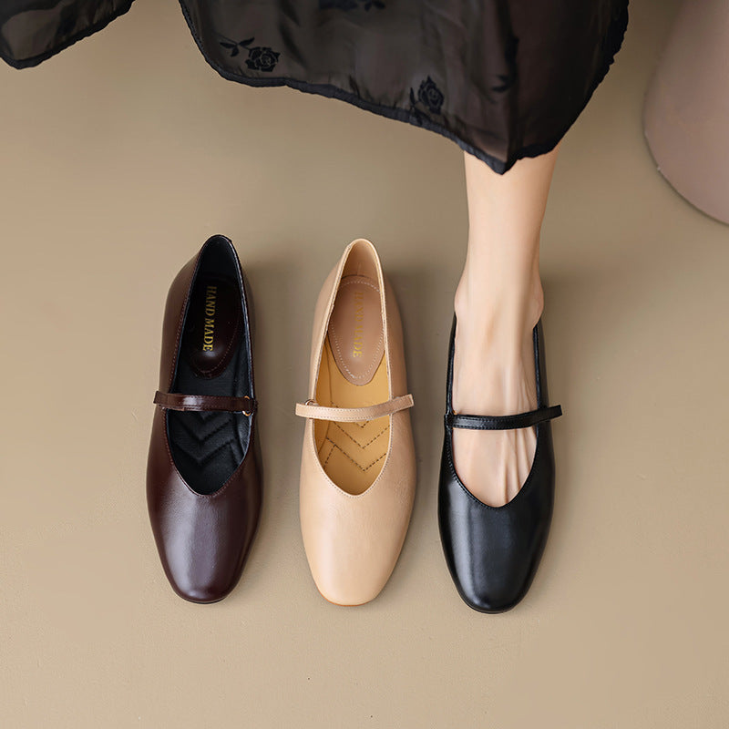 Sarah Express Classic Mary Jane Buckle Flats