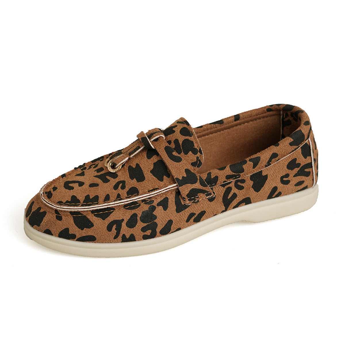 Sarah Express Leopard Print Casual Slip-on Pumps