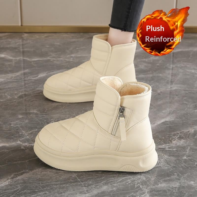 Sarah Express Fleece-Lined Quilted Winter Snow Boots