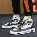 Sarah Express Men's High-Top Casual Sports Sneakers White grey