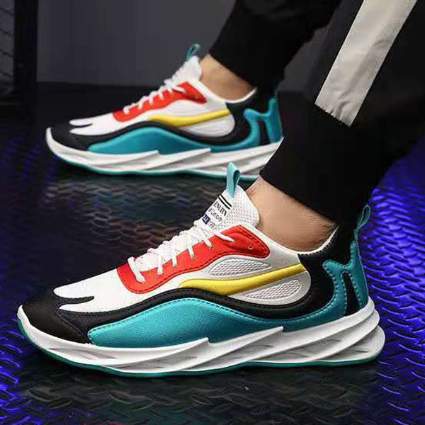 Sarah Express Men's Casual Mesh Colorblock Sneakers