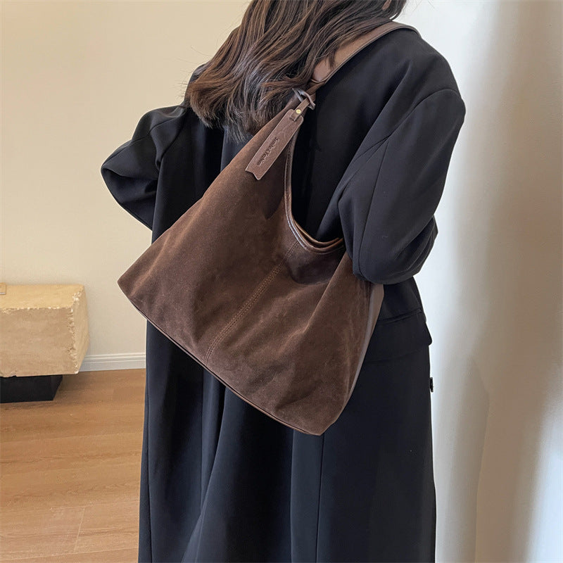 Sarah Express Minimalist Patchwork Bucket Tote Bag