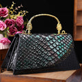 Sarah Express Retro Contrast Color Shoulder Messenger Bag Black