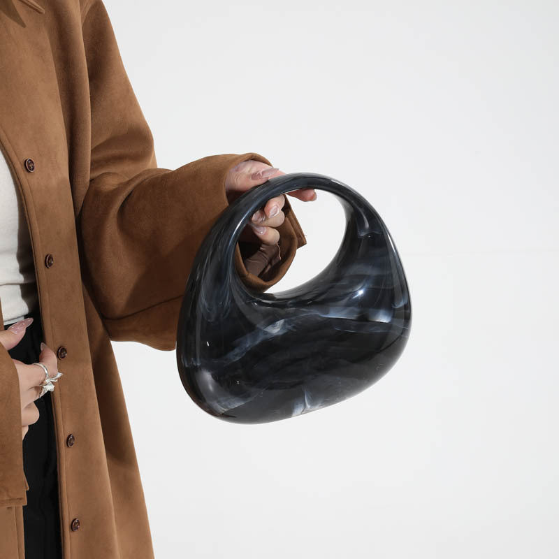 Sarah Express Moon Shaped Acrylic Box Evening Bag