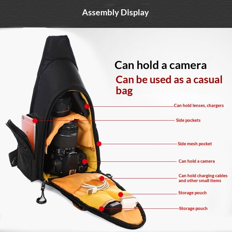Sarah Express Portable Solid-color Cotton DSLR Camera Bag
