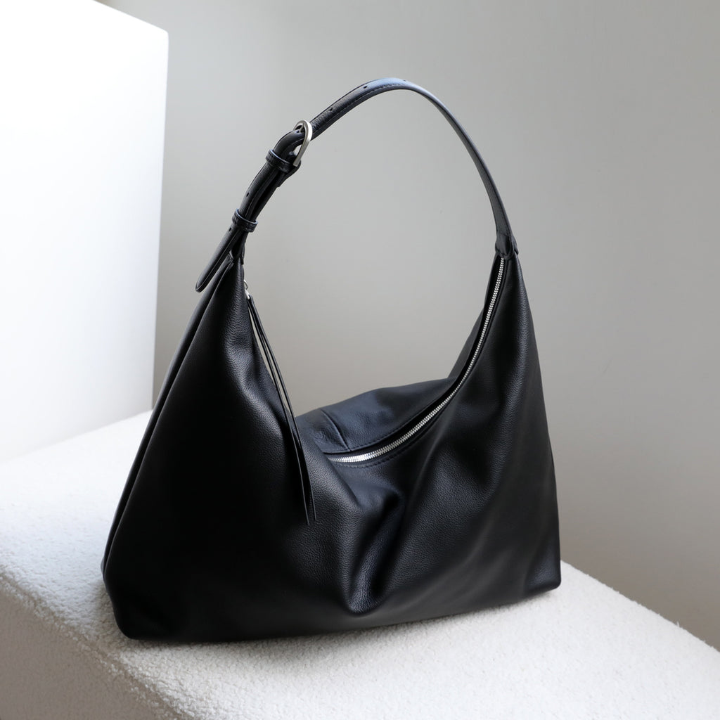 Sarah Express Genuine Leather Dumpling Tote Shoulder Bag