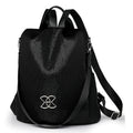 Sarah Express Lightweight Nylon Multi-Pocket Travel Backpack Black Paillette