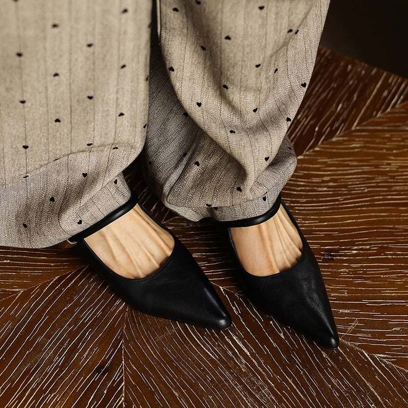 Sarah Express Pointed Toe Mary Jane Mule Sandals