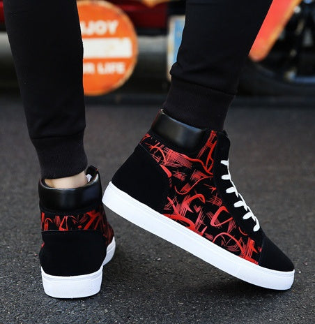 Sarah Express Graphic Print High Top Sneakers