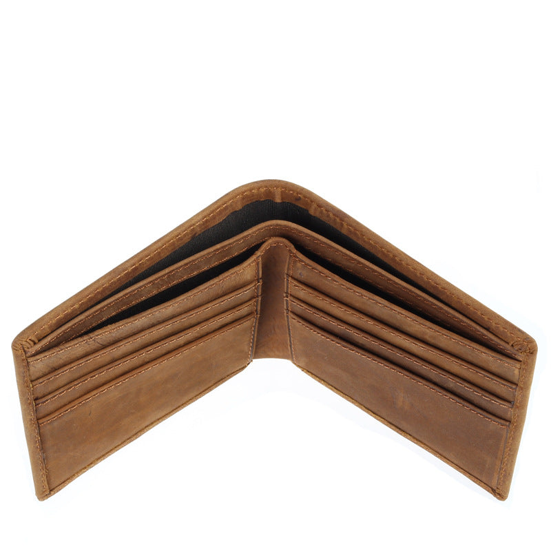 Sarah Express Retro Leather Bi-Fold Men Wallet