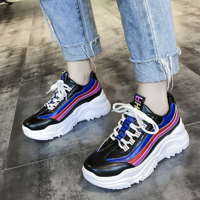 Sarah Express Thick Soled Student Dad Sneakers