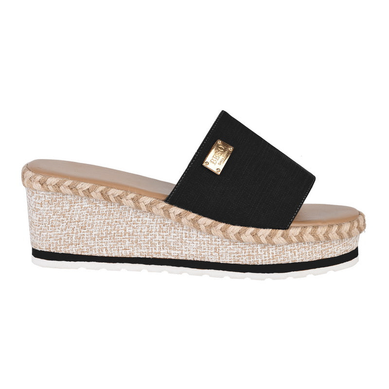 Sarah Express Women's Cutout Platform Wedge Sandals