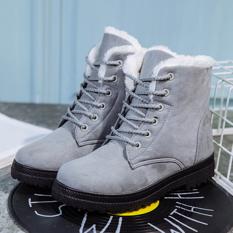 Sarah Express Women's Plush Lined Waterproof Snow Boots
