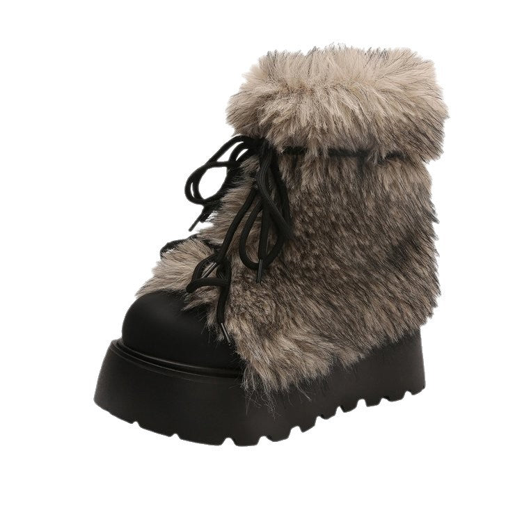 Sarah Express Faux Fur Lined Platform Snow Boots