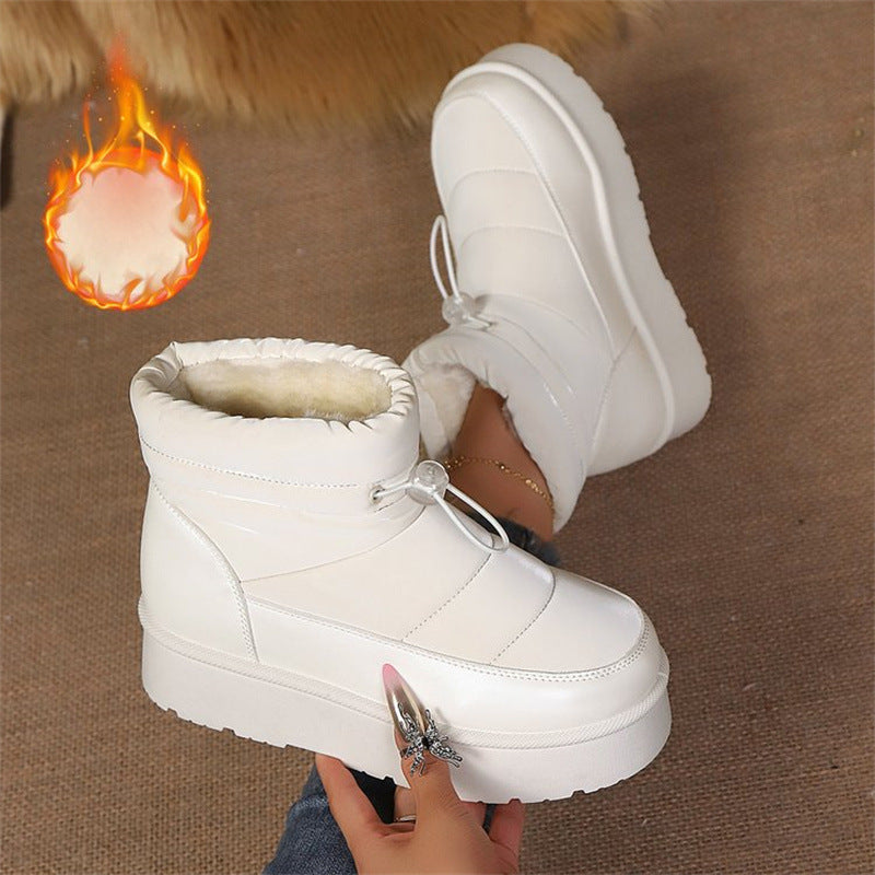Sarah Express Fleece Lined Slip On Short Boots