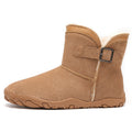 Sarah Express Unisex Fleece-Lined Waterproof Snow Boots 1812 Camel