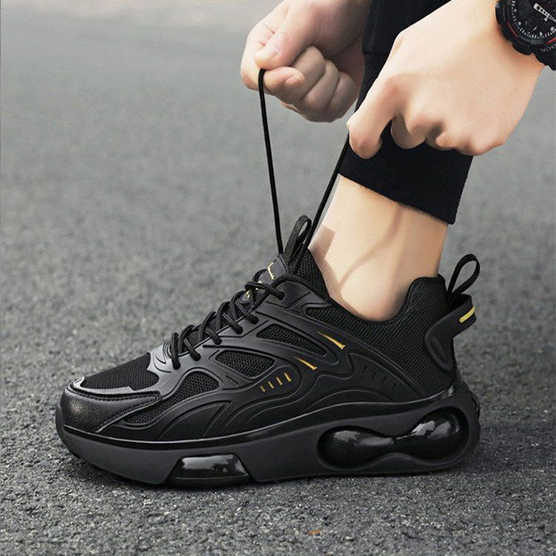 Sarah Express Men's Lightweight Breathable Mesh Lace-Up Sneakers