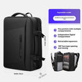 Sarah Express Structured Large Capacity Laptop Backpack Black Expansion
