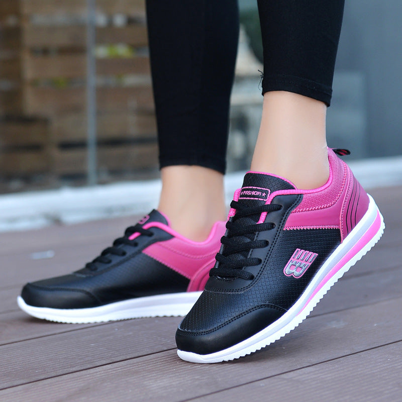 Sarah Express Women's Lace-Up Breathable Casual Sneakers