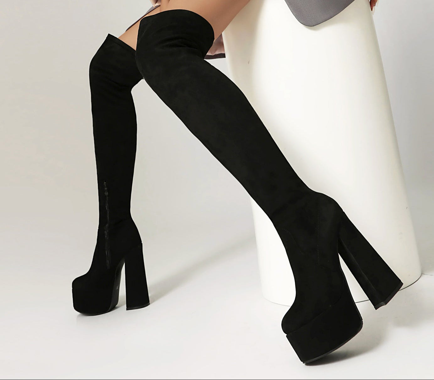 Sarah Express Over-the-Knee Chunky Platform Boots