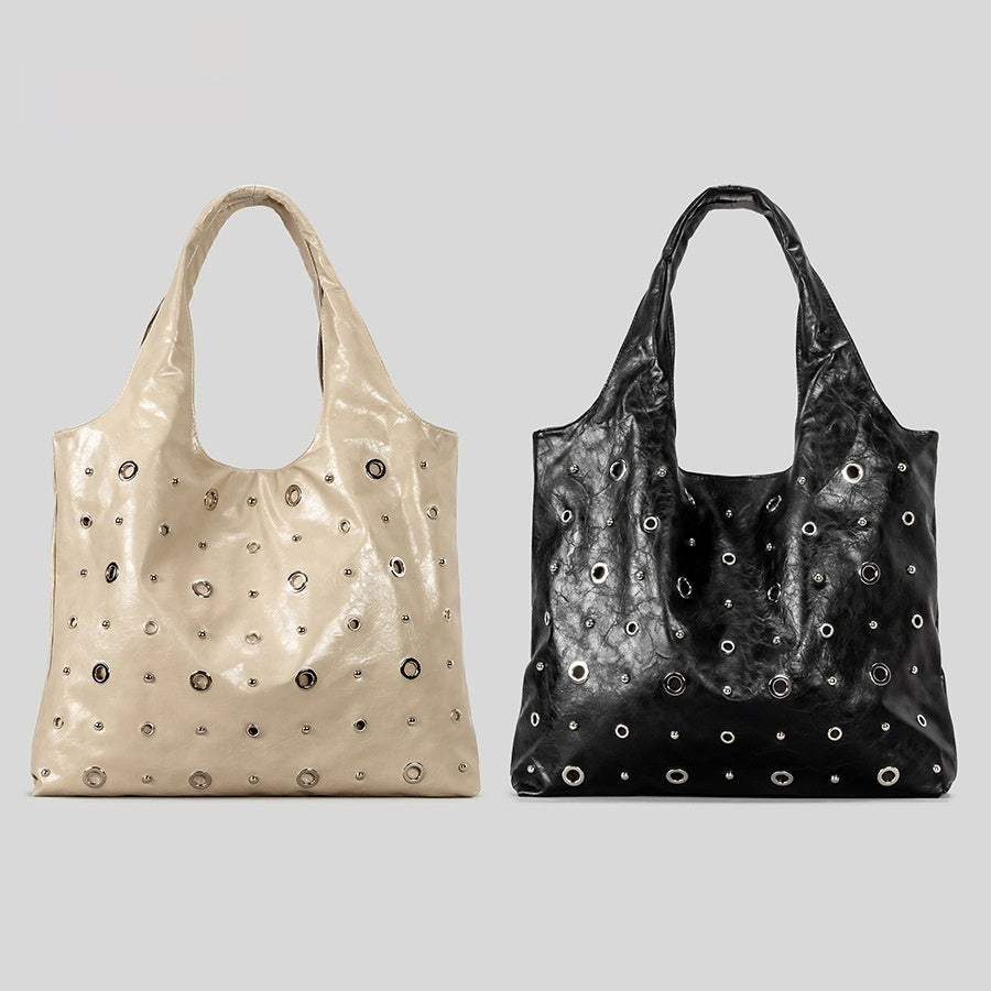 Sarah Express Studded Cutout Tote Bag