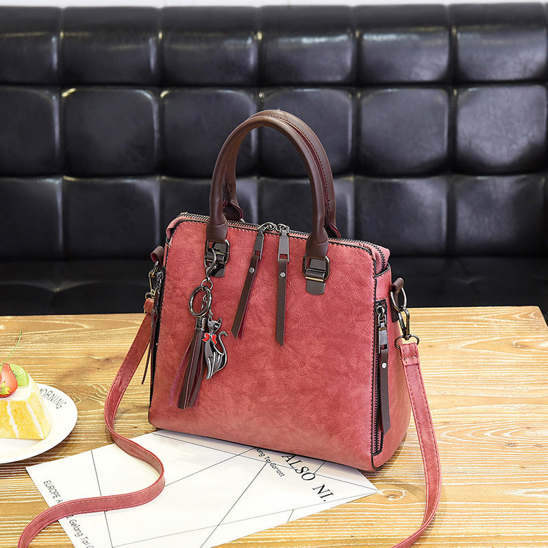 Sarah Express Structured Faux Leather Shoulder Handbag