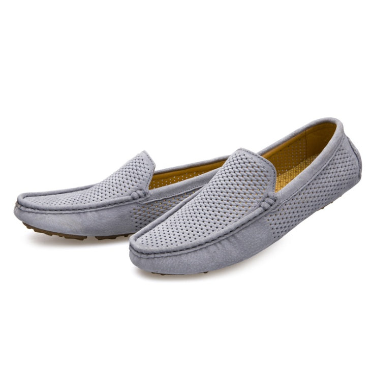 Sarah Express Phanish Perforated Suede Men's Loafers